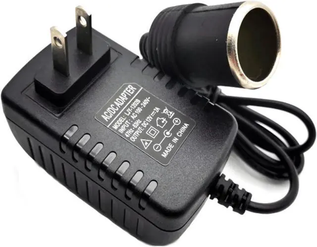 Alt view image 3 of 7 - AC to DC Converter 12V 2A 24W, 100V-240V to 12V Power Supply Adapter Car Cigarette Lighter Socket, AC/DC Transformer for Portable Cooler Warmer, Air Compressor,Other Car Devices Under 24W