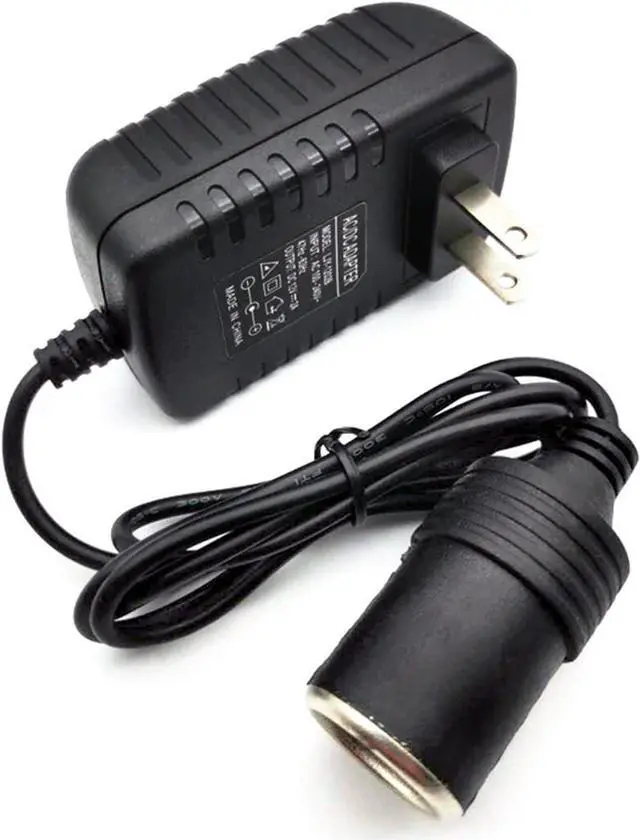 Alt view image 2 of 7 - AC to DC Converter 12V 2A 24W, 100V-240V to 12V Power Supply Adapter Car Cigarette Lighter Socket, AC/DC Transformer for Portable Cooler Warmer, Air Compressor,Other Car Devices Under 24W