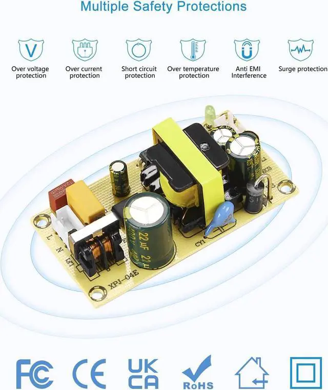 Alt view image 4 of 7 - AC to DC Converter 12V 2A 24W Power Supply 110V to 12V Converter AC/DC Adapter with Car Cigarette Lighter Socket 100~240V AC In for Car Shaver MP3/MP4 player Car Dash Cam Bluetooth Transmitter