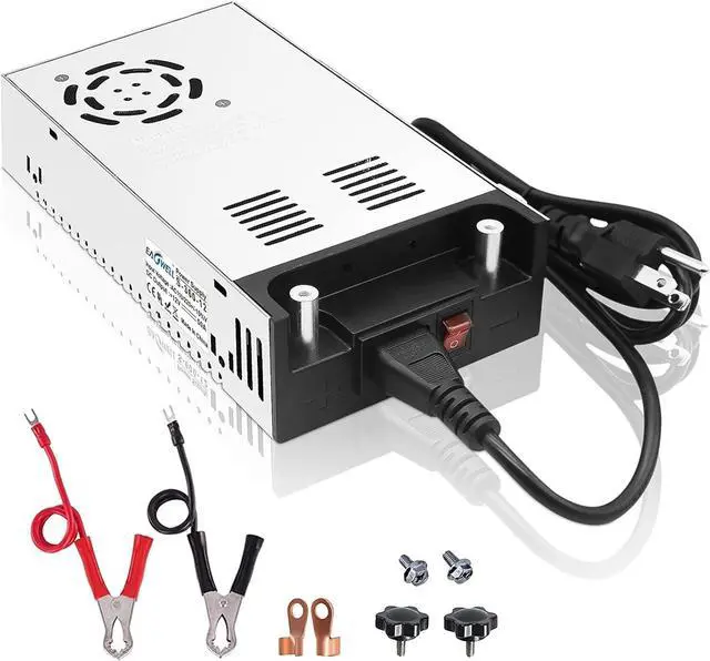 Main image of New Version AC DC Converter 360W with Switch, SMPS 110V AC to 12V DC Converter Power Supply Adjustable Switch Power Supply Transformer Max 30A 360W