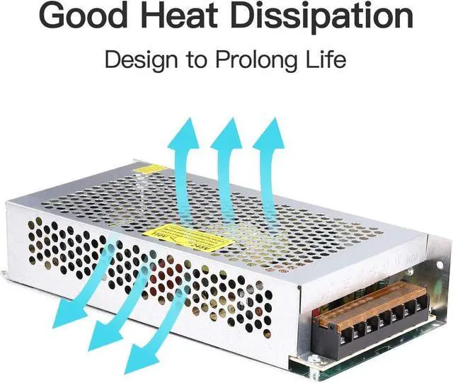 Alt view image 4 of 7 - 12V 10A DC Universal Regulated Switching Power Supply (SMPS) 120W AC 110V / 220V to DC 12V 10amp for CCTV, Radio, Computer Project, LED Strip Lights, 3D Printer