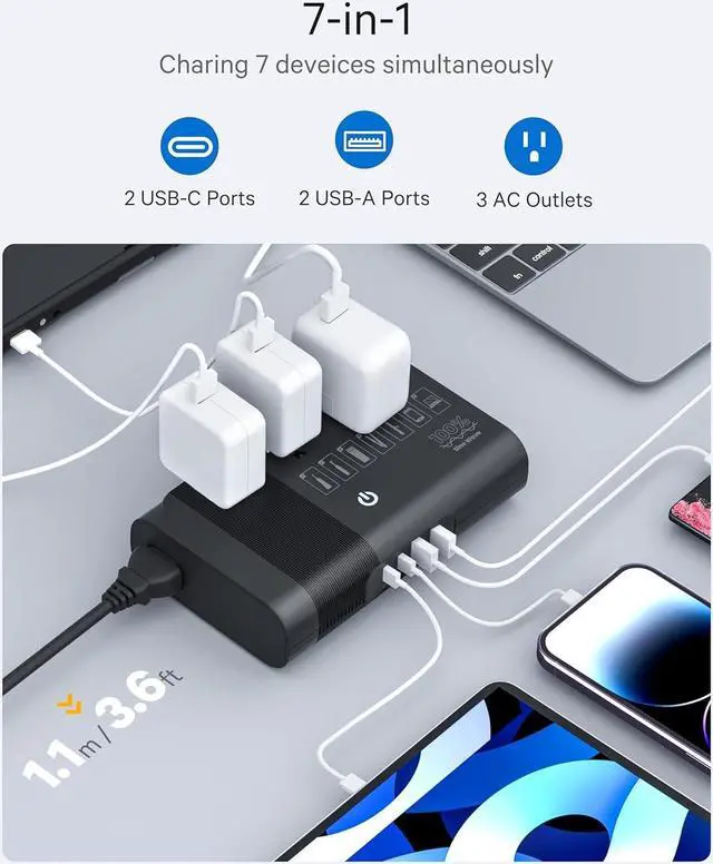 Alt view image 3 of 7 - 220v to 110v Voltage Converter for European Travel: Max 500W Pure Sine Wave Voltage Converter US to Europe - 220 to 110 International Power Adapter Plug Combo Step Down Transformer Black