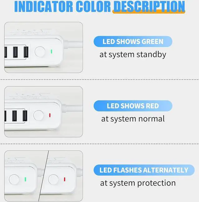 Alt view image 2 of 7 - 220v to 110v Voltage Converter Adapter: International US to Europe Travel Power Strip Plug Transformer - 2000W Electric Hair Dryer Step Down Outlet Converters for US European UK EU Italy