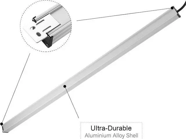 Alt view image 5 of 7 - Long Heavy Duty Power Strip, 16 Outlet Large Metal Power Strip, Garage Workshop Multi Wide Industrial Power Strip. 15FT Cord 15A, 125V, 1875W (Silver)