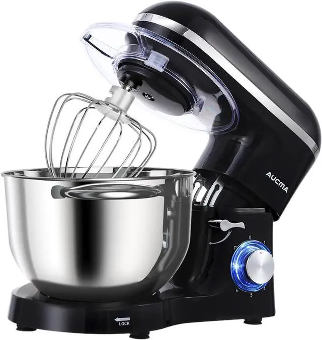 Main image of Stand Mixer,6.5-QT 660W 6-Speed Tilt-Head Food Mixer, Kitchen Electric Mixer with Dough Hook, Wire Whip & Beater (6.5QT, Black)