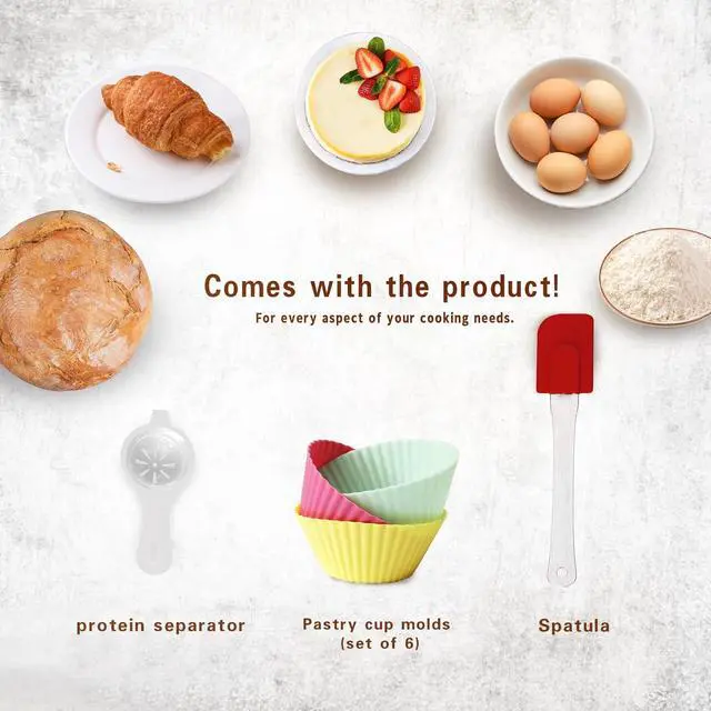 Alt view image 7 of 7 - Electric Stand mixer, 9.5QT 660W 7 Speeds Tilt-Head Dough Mixers, Bread Mixer with Dough Hook, Whisk, Beater, Splash Guard for Baking Bread, Cake, Cookie, Pizza, Muffin, Salad and More - Black