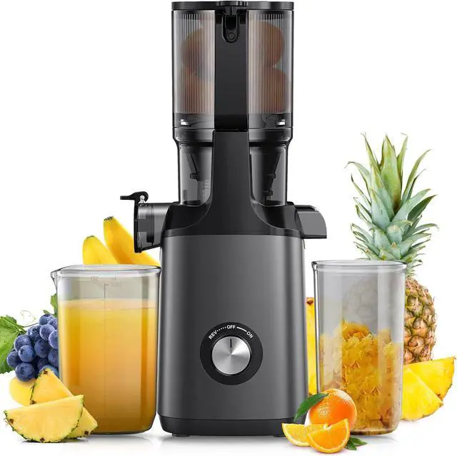 Main image of Cold Press Juicer, Slow Masticating Machines with 4.3" Extra Large Feed Chute Fit Whole Fruits Vegetables Easy Clean Self Feeding Effortless for Batch Juicing, High Juice Yield, BPA Free 200W