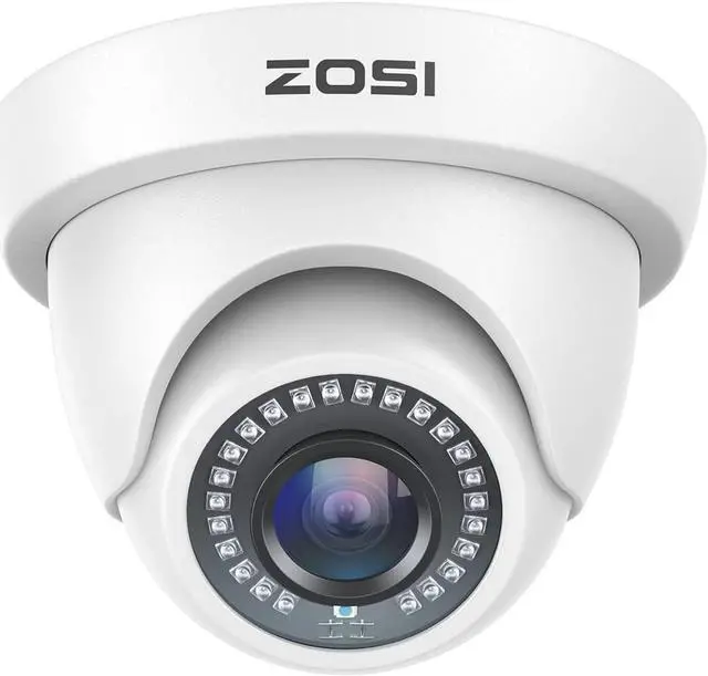 Main image of 2.0MP HD 1080P 1920TVL Hybrid 4-in-1 TVI CVI AHD 960H CVBS CCTV Dome Camera Indoor Outdoor ,80ft Day Night Vision Aluminum Metal Housing For HD-TVI, AHD, CVI, and CVBS/960H analog DVR(White)