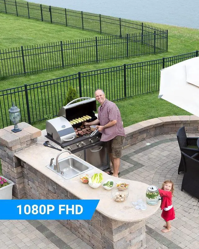 Alt view image 4 of 7 - 1080P 2MP AHD CCTV Home Surveillance Dome PT Wired Camera with 350° pan and 90° tilt, 100ft IR Night Vision, IP65 Weatherproof Security AddOn Cam for Outdoor Use, Wide Compatibility - APT200
