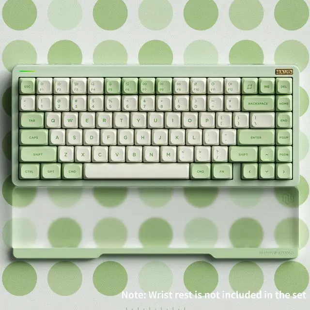 Alt view image 4 of 6 - NUPHY Halo75 V2 Mechancial Gaming Kyeboard,75% Wireless Hot Swappable Bluetooth keyboard,83 Kyes RGB Backlit Keyboard,Support Bluetooth/2.4GHz/USB-C - Green, Raspberry (46gf)