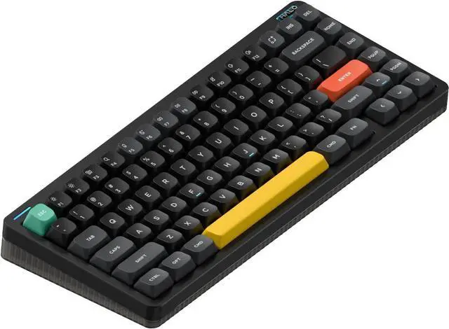 Main image of NUPHY Halo75 V2 Mechancial Gaming Kyeboard,75% Wireless Hot Swappable Bluetooth keyboard,83 Kyes RGB Backlit Keyboard,Support Bluetooth/2.4GHz/USB-C - Black, Raspberry (46gf)