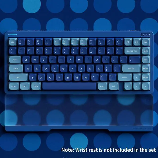 Alt view image 4 of 6 - NUPHY Halo75 V2 Mechancial Gaming Kyeboard,75% Wireless Hot Swappable Bluetooth keyboard,83 Kyes RGB Backlit Keyboard,Support Bluetooth/2.4GHz/USB-C - Blue, Mint (37gf)