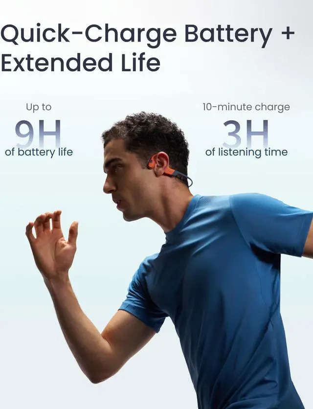 Alt view image 4 of 7 - SHOKZ OpenSwim Pro - Open-Ear Bluetooth Headphones & 32GB MP3 Player, IP68 Waterproof, Bone Conduction Headphones, Secure Fit for Workouts, Running and Swimming, Built-in Microphone, App, Grey
