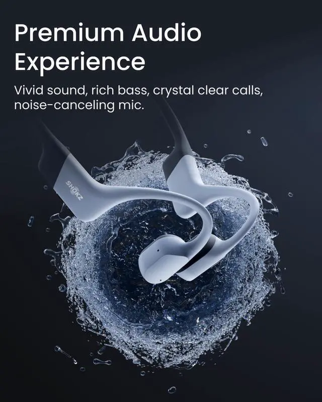 Alt view image 6 of 7 - SHOKZ OpenSwim Pro - Open-Ear Bluetooth Headphones & 32GB MP3 Player, IP68 Waterproof, Bone Conduction Headphones, Secure Fit for Workouts, Running and Swimming, Built-in Microphone, App, Grey
