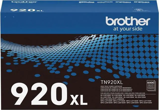 Main image of Brother Genuine TN920XL High Yield Toner Cartridge, , HL-L5210DN, HL-L5210DW, HL-L5210DWT, HL-L5215DW, HL-L6210DW, HL-L6210DWT, HL-L6310DW,MFC-L6810DW