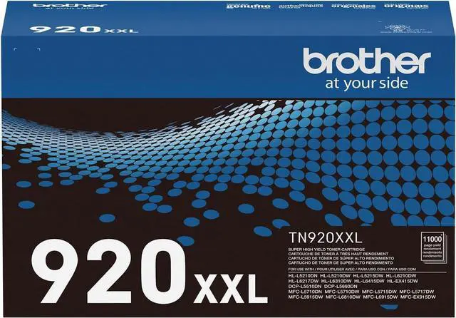 Main image of Brother Genuine Cartridge TN920XXL Super High Yield Black Toner,1 Pack, HL-L5210DN, HL-L5210DW, HL-L5210DWT, HL-L5215DW, HL-L6210DW, HL-L6210DWT, HL-L6310DW,MFC-L6810DW