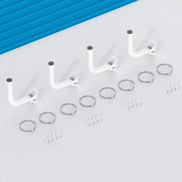 Alt view image 7 of 7 - Universal Wireless Bridge Bracket Mount, Pole and Wall-Mounted Mount for Outdoor Point to Point AP Access Point Client Bridge CPE,4-Pack