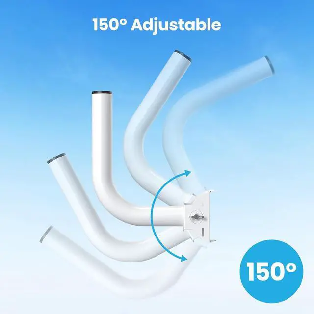 Alt view image 3 of 7 - Universal Wireless Bridge Bracket Mount, Pole and Wall-Mounted Mount for Outdoor Point to Point AP Access Point Client Bridge CPE,4-Pack