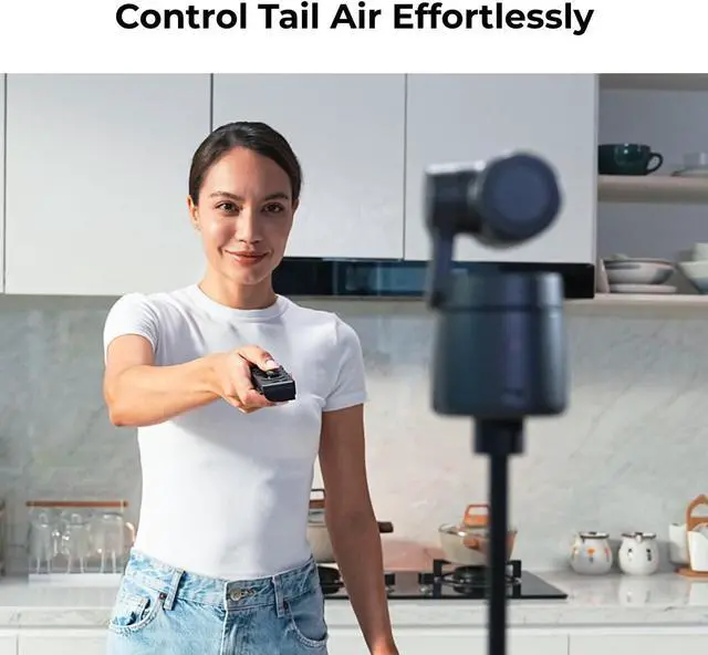 Alt view image 2 of 5 - OBSBOT Tail Air Smart Remote Controller, PTZ Control via Gimbal Button or Wrist Movements, Bluetooth Wirelessly Connect up to 3 OBSBOT Tail Air Devices and Control Over Tail Air's Various Features.