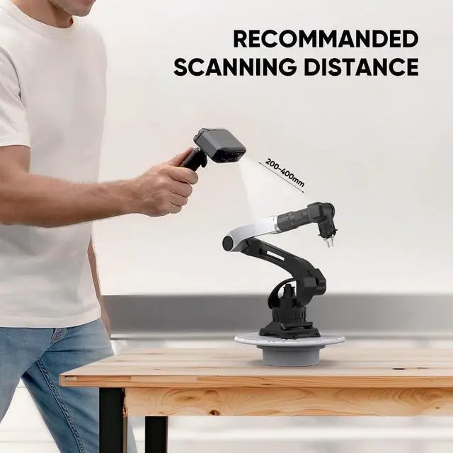 Alt view image 6 of 7 - 3D Scanner for 3D Printing, Handheld 3D Model Scanner with 0.05mm High Detailed Precision, 10FPS Scanning Speed, Anti-Shake Lenses, Compatible with Windows/MacOS, Moose Lite (Premium)