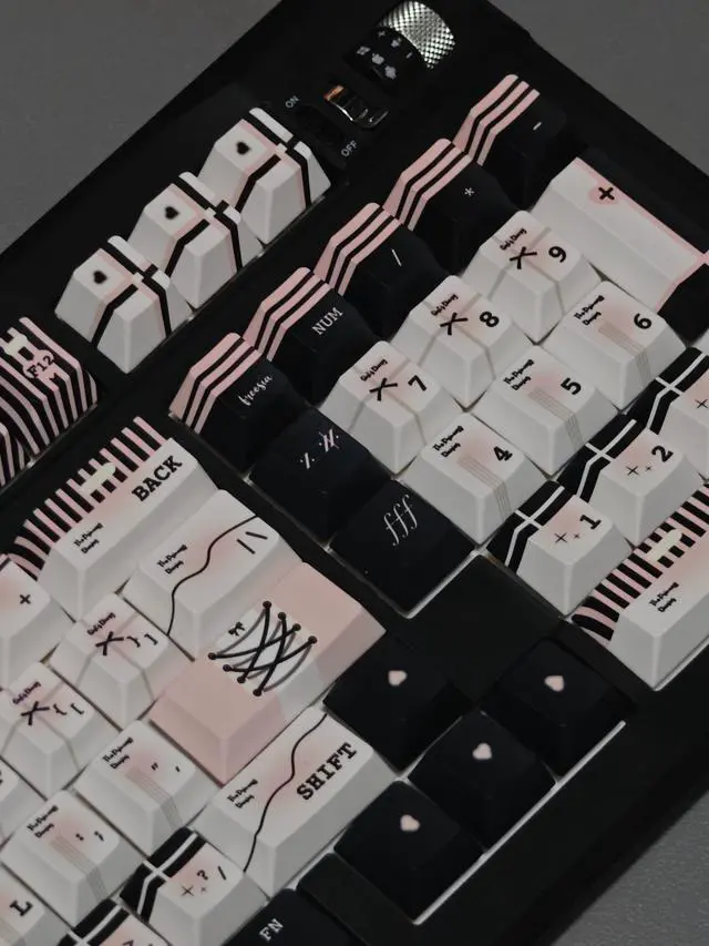 Alt view image 6 of 7 - The Princess Diaries - PBT Keycaps Set Cherry Profile Keycaps 131 Keys Custom Dye-Sublimation Keyboard Keycaps for 60% 65% 70% 75% 100% Cherry Gateron MX Switches Mechanical Keyboards (Keycaps Only)