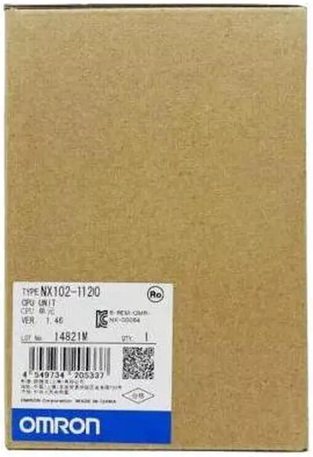 Main image of Omron NX102-1120 NX1021120 Sysmac NX1 Modular CPU NX102 1120