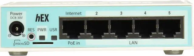 Alt view image 2 of 5 - Mikrotik hEX RB750Gr3 5-port Ethernet Gigabit Router