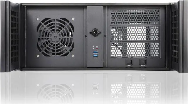 Alt view image 3 of 6 - 4U Rackmount Server Chassis with 3x5.25 Front Bays+7x3.5 +3x2.5 Drive Bays