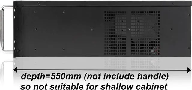 Alt view image 6 of 6 - 3u Rackmount Server Chassis EATX/ATX/MATX with 4x5.25 + 6x3.5 Support ATX PSU with Either top or Side Cooling