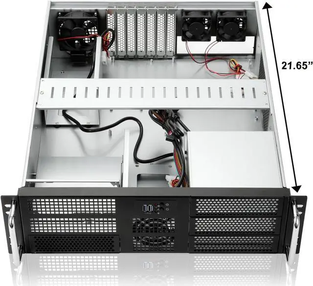 Alt view image 2 of 6 - 3u Rackmount Server Chassis EATX/ATX/MATX with 4x5.25 + 6x3.5 Support ATX PSU with Either top or Side Cooling