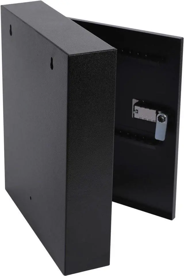 Alt view image 6 of 7 - Locking Key Cabinet, 60 Key Storage Lock Box with Code, Key Box Wall Mount with Combination Lock, Key Hooks & Tags Key Labels,(Black,60 Key)