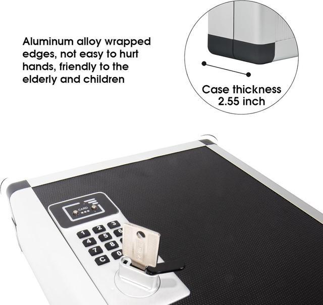 Alt view image 5 of 7 - Key Organizer Lock Box with Combination Lock, Key Box Wall Mount with Code Lock and Key Tag for House Keys Outdoor Key Cabinet (Silver, 24 Slots) 8.46 * 2.55 * 13 Inch