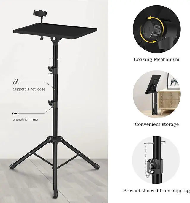 Main image of Projector Stand Tripod - Laptop Tripod Projector Stand Adjustable Height 22 to 47 Inch, Projector Tripod Stand, Tripod for Porjector, Projector Stand for Outdoor Movies