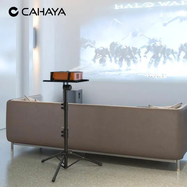 Alt view image 7 of 7 - Projector Tripod Stand Adjustable: Height 26 to 51.5in Projector Laptop Stand Portable Multifunctional DJ Rack Stand for Outdoor Movies Computer Book DJ Equipment CY0331