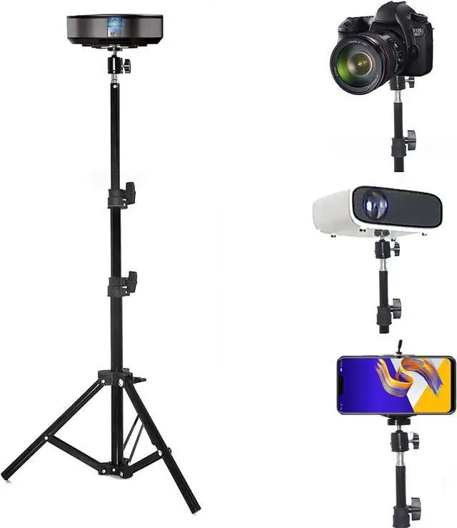 Main image of Projector Tripod Stand, Portable Tripod Mount Floor Stand, Folding Floor Tripod Stand, Outdoor Stand for Projector,Camera, Webcam 18" to 40" (Withstand 3pounds 1.5kgs)