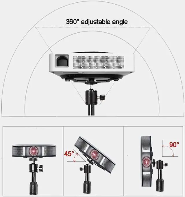 Alt view image 3 of 7 - Projector Tripod Stand, Portable Tripod Mount Floor Stand, Folding Floor Tripod Stand, Outdoor Stand for Projector,Camera, Webcam 18" to 40" (Withstand 3pounds 1.5kgs)