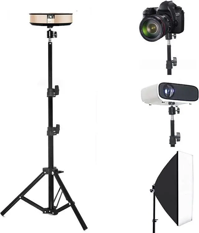 Main image of Tripod Stand, Mini projector stand,Lightweight Portable Projector Photography Stand Camera Tripod Adjustable Height 20" to 61" Floor Stand Holder, inculded 360° Rotatable Head Ball (withstand 3pound)