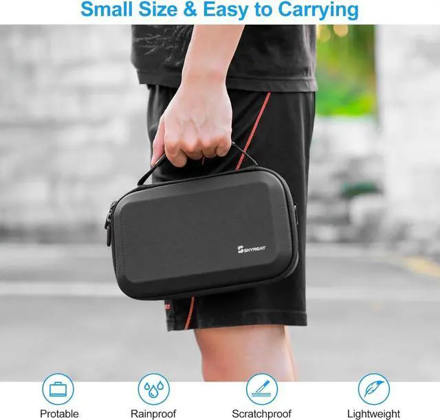 Alt view image 4 of 7 - Osmo Pocket 3 Case, Portable PU Storage Protective Bag for DJI Osmo Pocket 3 Creator Combo Accessories