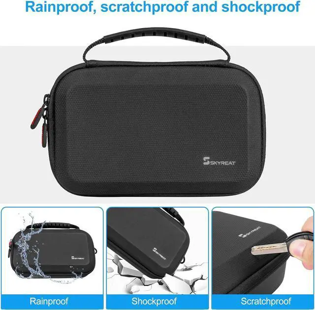 Alt view image 5 of 7 - Osmo Pocket 3 Case, Portable PU Storage Protective Bag for DJI Osmo Pocket 3 Creator Combo Accessories