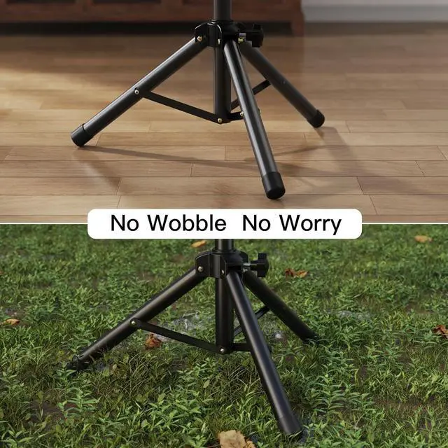 Alt view image 4 of 7 - Height Adjustable Projector Tripod Stand for 26 to 51 in, Foldable Laptop Tripod Stand, Portable Outdoor Projector Stand for Laptop, Projector, DJ, or Sheet Music-AMPS02