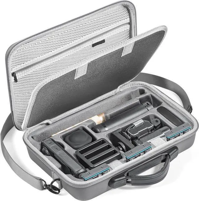 Main image of Carry Case for Insta360 X4, Portable PU Storage Protective Bag Travel Case for Insta360 X4 Accessories with Large Capacity
