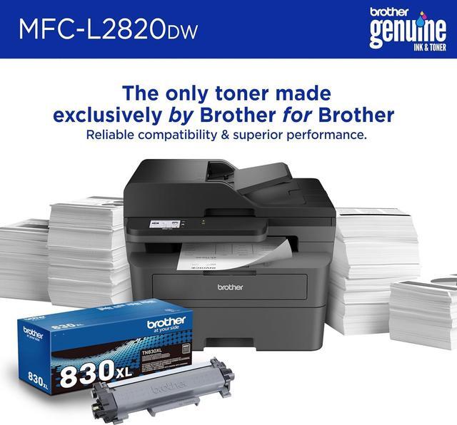 Alt view image 4 of 7 - Brother Wireless Compact Monochrome All-in-One Laser Printer with Copy, Scan and Fax, Duplex, Black & White | Includes Refresh Subscription Trial - MFC-L2820DW