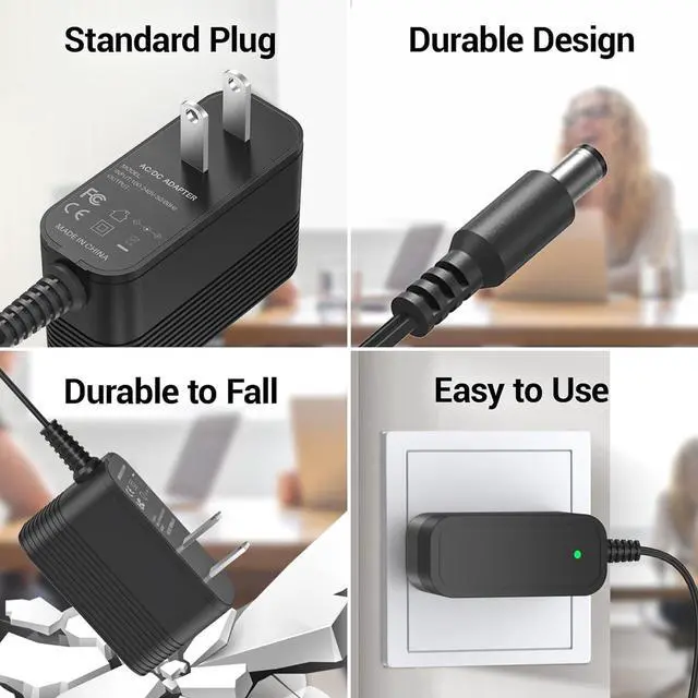 Alt view image 5 of 7 - Power Adapter for Yealink Phone T54W, T46U, MP54, MP56, T57W, T46S, T48U, T53W Power Supply for Yealink IP Phones SIP-T29G, T48S,T58A, T58-CAM, MP56 for Teams, PS5V2000US 5V 2A Charger Replacement