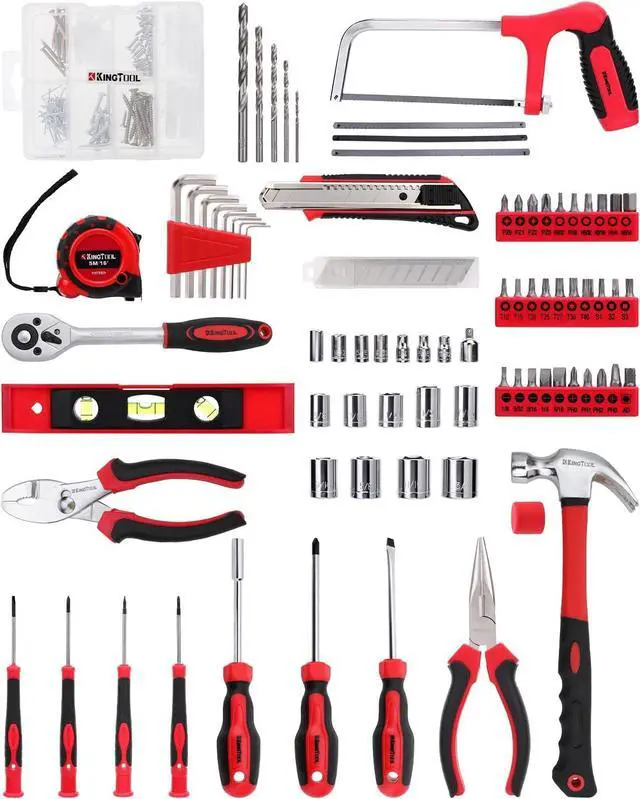 Alt view image 3 of 7 - Home Repair Tool Kit - 226 Piece General Home/Auto Repair Tool Set, General Mechanic Tool Set, General Household Tool Kit, Perfect for Homeowner, Diyer, Handyman