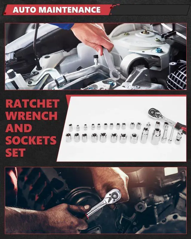 Alt view image 5 of 7 - Home Tool Set Kit - 286 PCS Home Auto Repair Tool Kit with Rolling Tool Box, Mechanic Tool Sets with 21V Max Cordless Power drill, Perfect for Homeowner, Diyer, Handyman