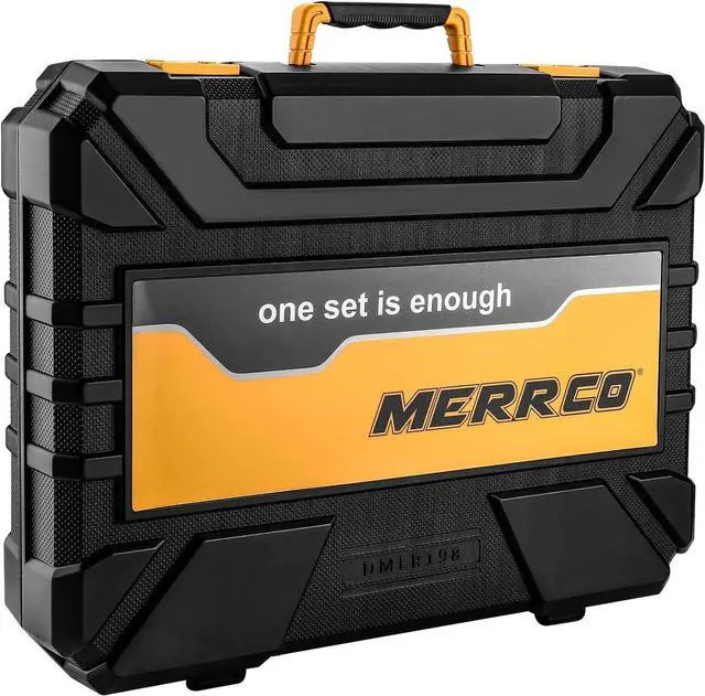 Alt view image 6 of 7 - 198 Piece Home Repair Tool Kit, Wrench Plastic Toolbox with General Household Hand Tool Set