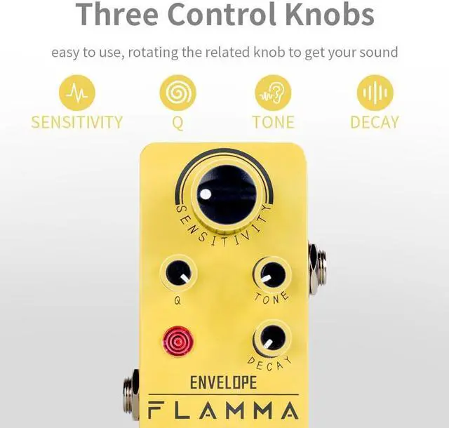 Alt view image 2 of 6 - FC11 Auto Wah Pedal Envelope Filter Guitar Effects Pedal True Bypass for Guitar and Bass