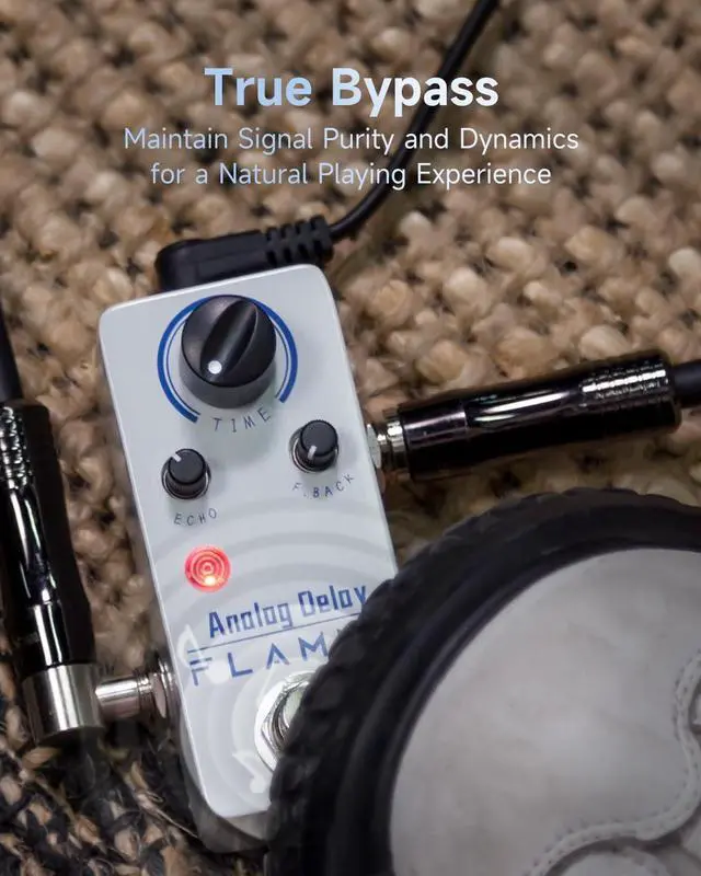 Alt view image 5 of 7 - FC17 Analog Delay Pedal Vintage Delay Effects Electric Guitar Pedal True Bypass