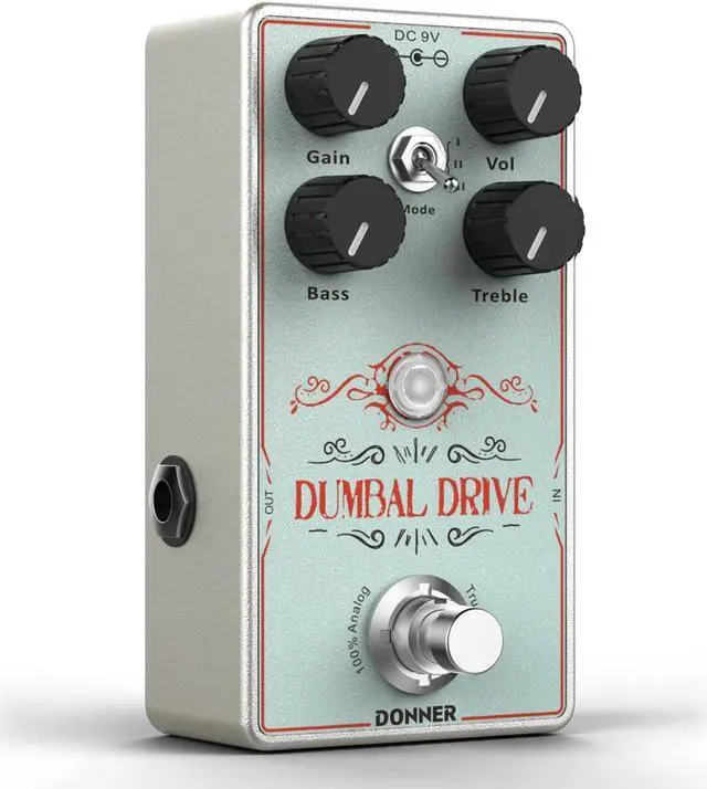 Main image of Overdrive Guitar Pedal, Dumbal Drive Overdrive Pedal for Electric Guitar, Dumble Style Overdrive with 2 Band EQ Boost Effect Pure Analog True Bypass