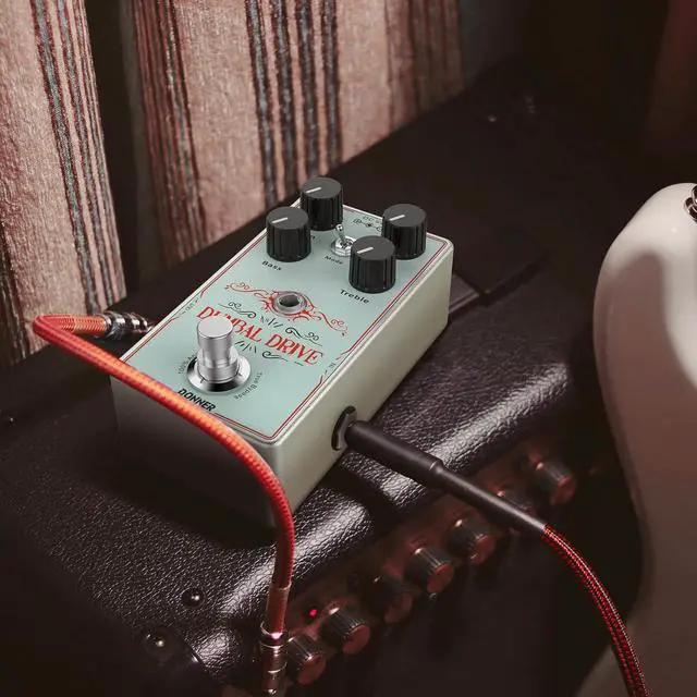 Alt view image 6 of 6 - Overdrive Guitar Pedal, Dumbal Drive Overdrive Pedal for Electric Guitar, Dumble Style Overdrive with 2 Band EQ Boost Effect Pure Analog True Bypass